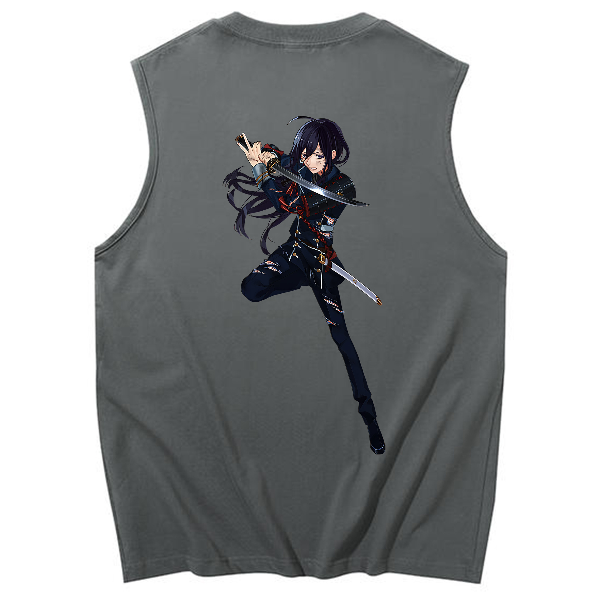 （画像用） 刀剣乱舞 Touken Ranbu コットン100％タンクトップ（背面プリント）